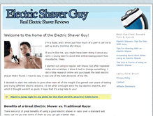 Tablet Screenshot of electricshaverguy.com